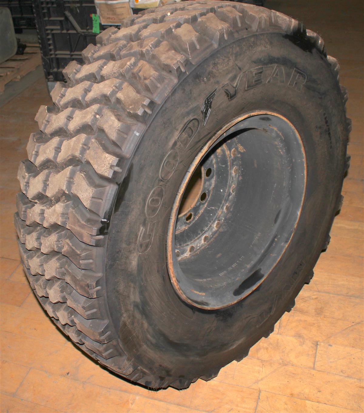 MRAP-373 | MRAP-373 Goodyear MVT 39585R20 Tire With Rim 100% Tread (9).JPG