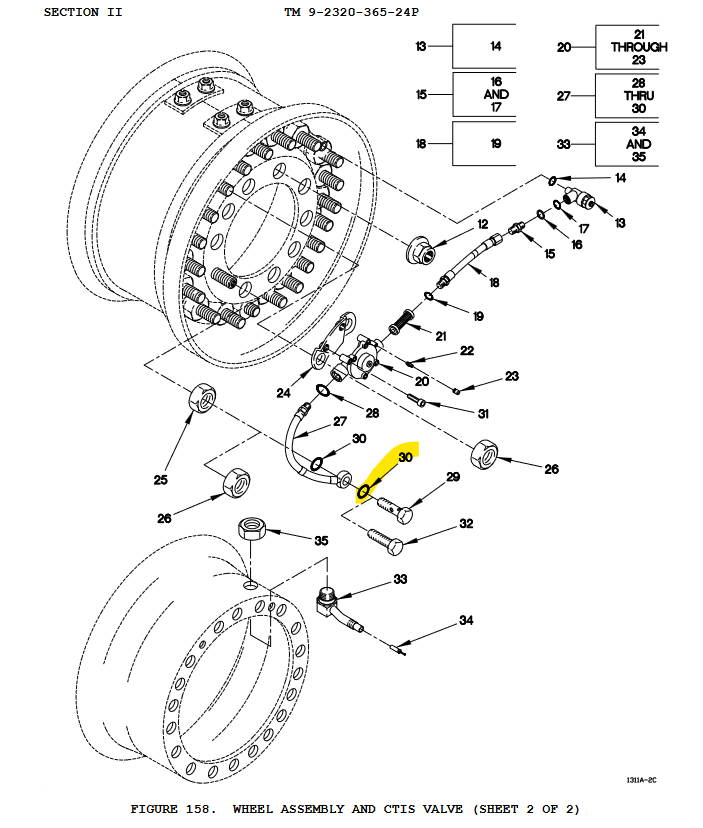 COM-5845 | COM-5845 Sealing Washer Wheel CTIS Valve Assembly FMTV LMTV MRAP DIA 1.png