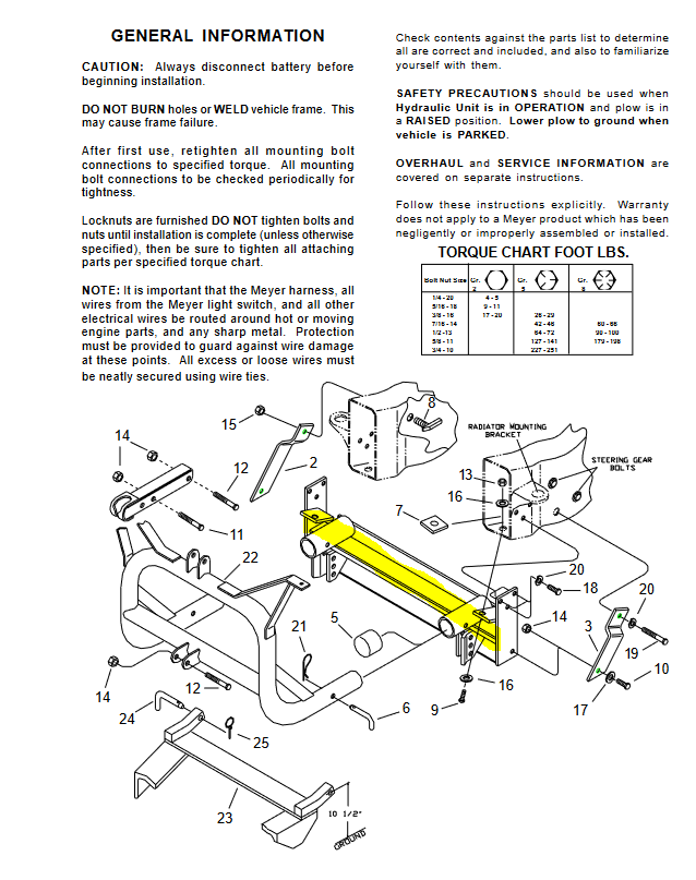 SNOW-076 | SNOW-076 Meyer GMC Chevrolet C Series Mounting Carton Clevis Frame Meyer Snow  DIA  (3).PNG