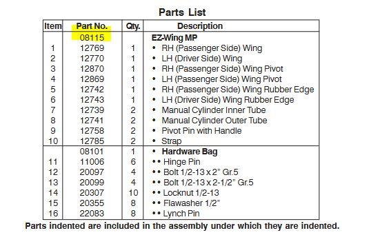 Snow-109 | Snow-109  AG & Lot Pro Series Steel & Poly Molboard EZ-Wing MP Diagram (2).JPG