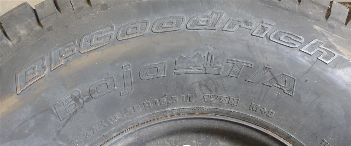 TI-153 | TI-153 BF Goodrich Baja T-A 37x12.50R16.5LT Tire with Rim Lot Sale of 4 (12) (Large).JPG