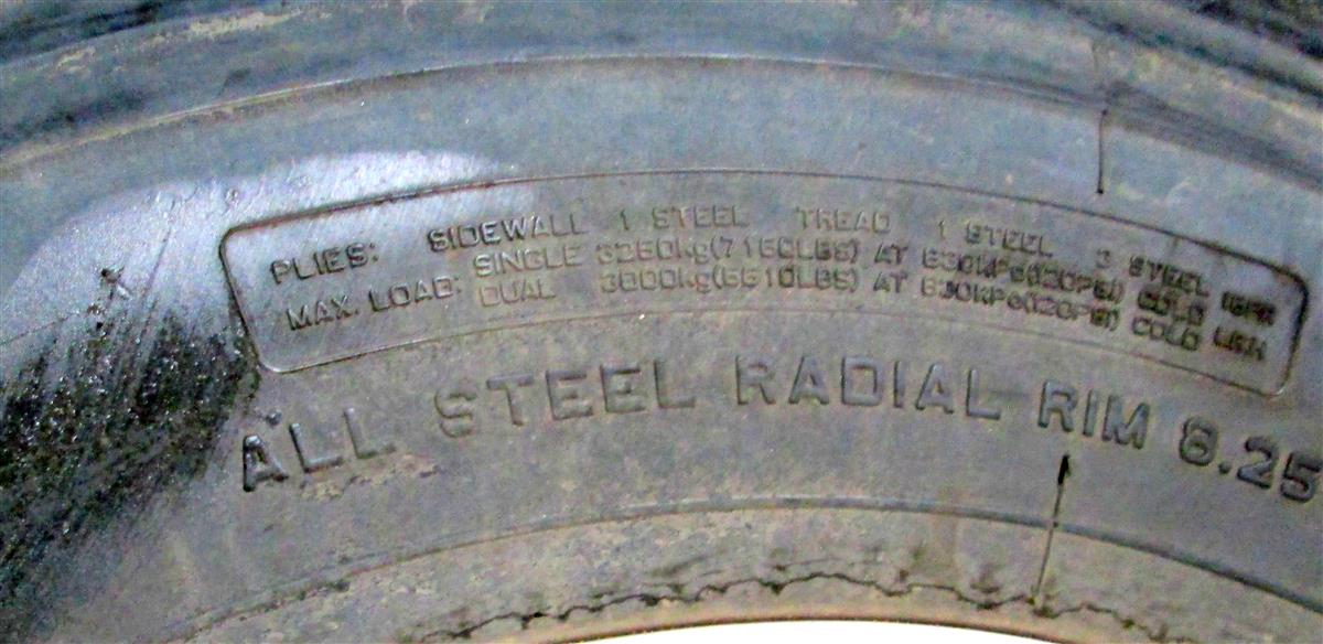 TI-1823 | TI-1823  Aeolus Semi-Truck Controlled Performance Tires 11R245 With Rim (3).JPG