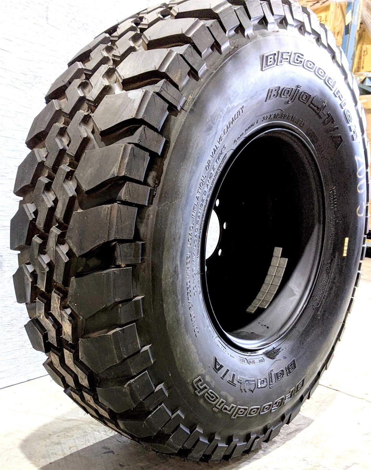 TI-1833 | TI-1833 BF Goodrich Baja TA 37X12.50R16.5LT Tire Mounted on 24 Bolt Rim 100 Tread HMMWV (1).jpg