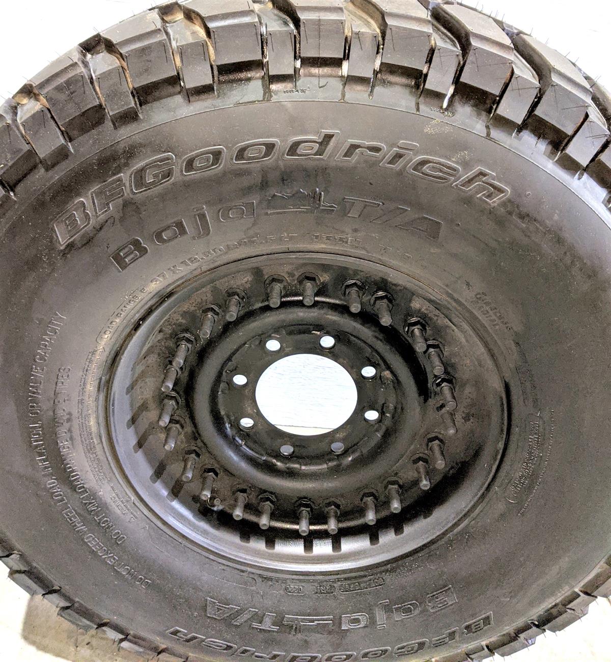 TI-1833 | TI-1833 BF Goodrich Baja TA 37X12.50R16.5LT Tire Mounted on 24 Bolt Rim 100 Tread HMMWV (8).jpg