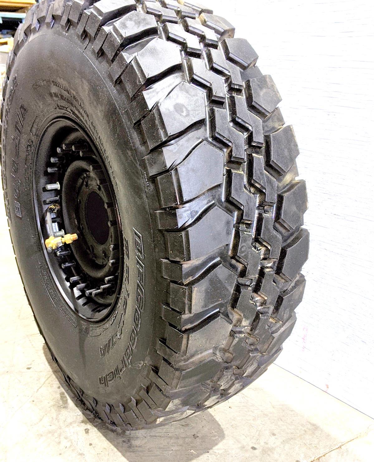 TI-1834 | TI-1834 BF Goodrich Baja TA 37X12.50R16.5LT Tire Mounted on 24 Bolt Rim with CTIS - 100 Tread HMMWV (18).jpg