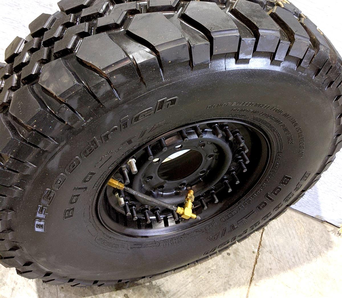 TI-1834 | TI-1834 BF Goodrich Baja TA 37X12.50R16.5LT Tire Mounted on 24 Bolt Rim with CTIS - 100 Tread HMMWV (9).jpg