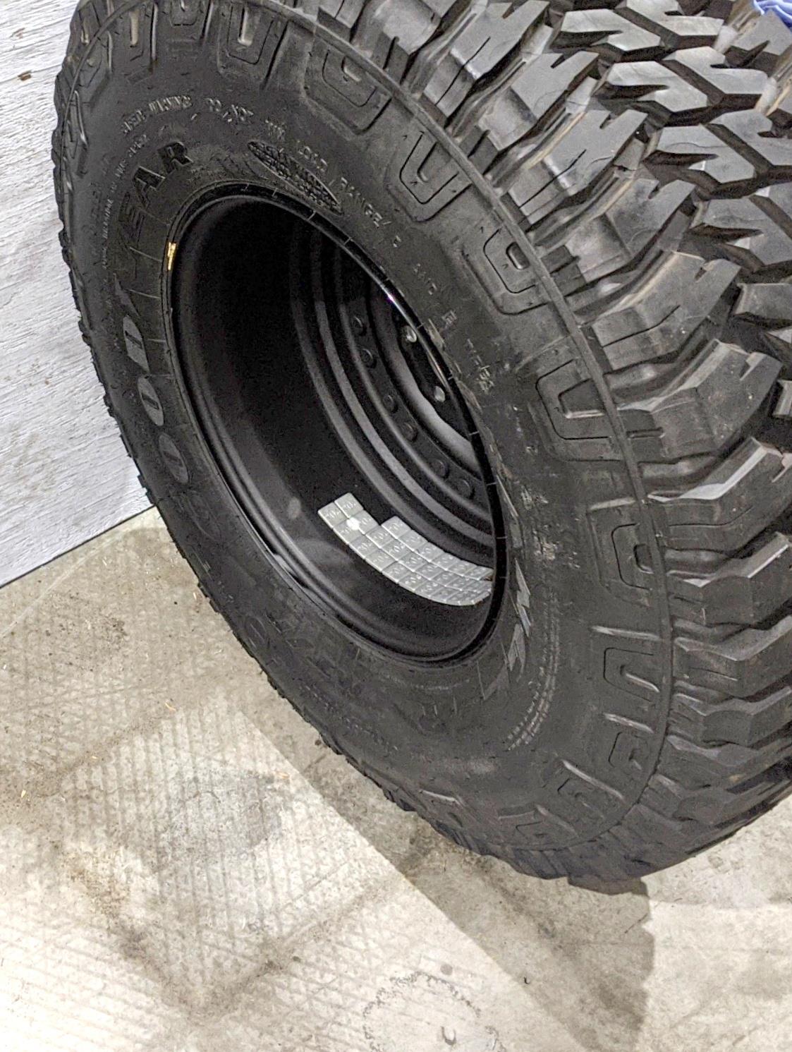 TI-1835 | TI-1835 Goodyear Wrangler MTR 37x12.50R16.5LT Tire Mounted on 24 Bolt Rim with CTIS - 100 Tread H (8).jpg