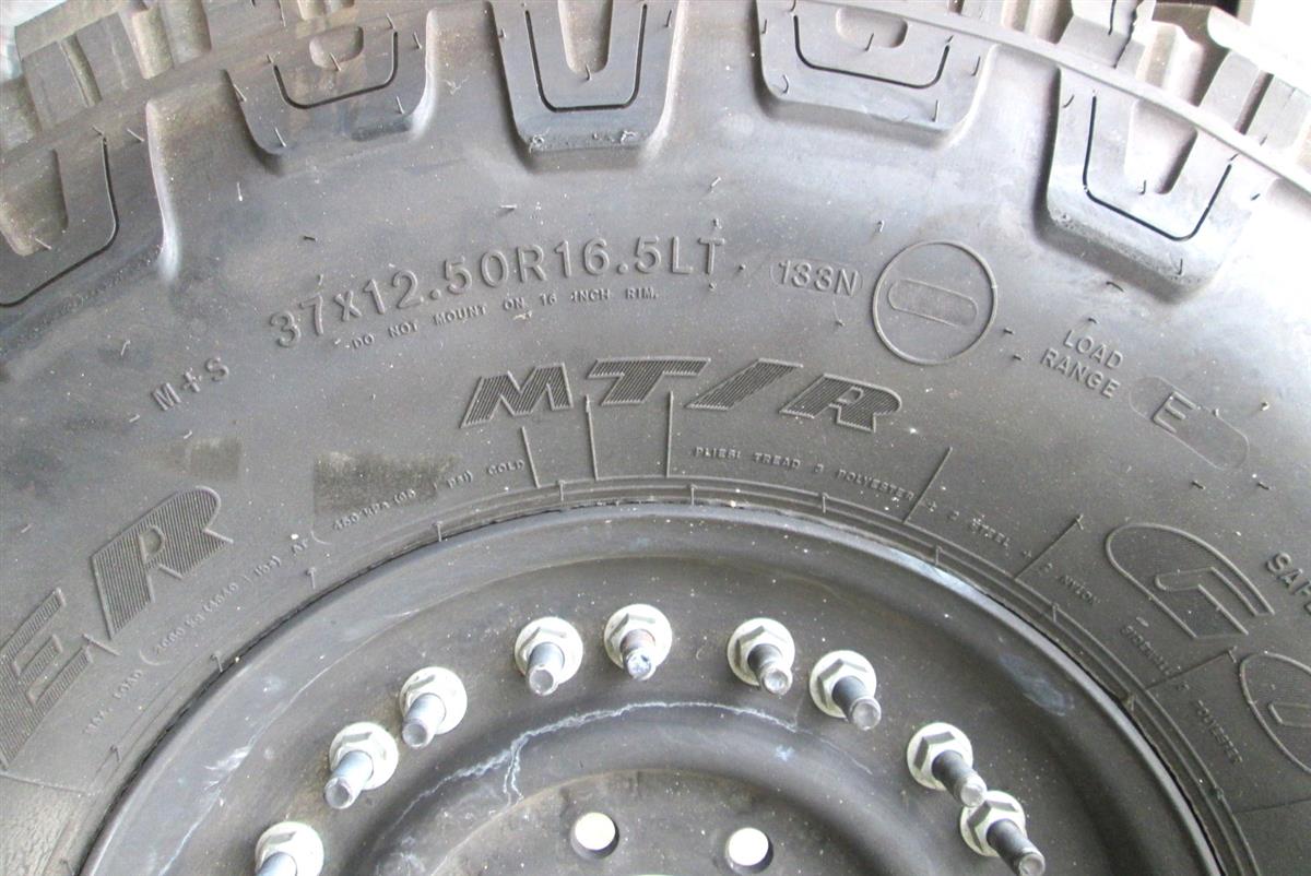 TI-1835 | TI-1835 Goodyear Wrangler MTR 37x12.50R16.5LT with Rim CTIS 100 Tread (4).JPG