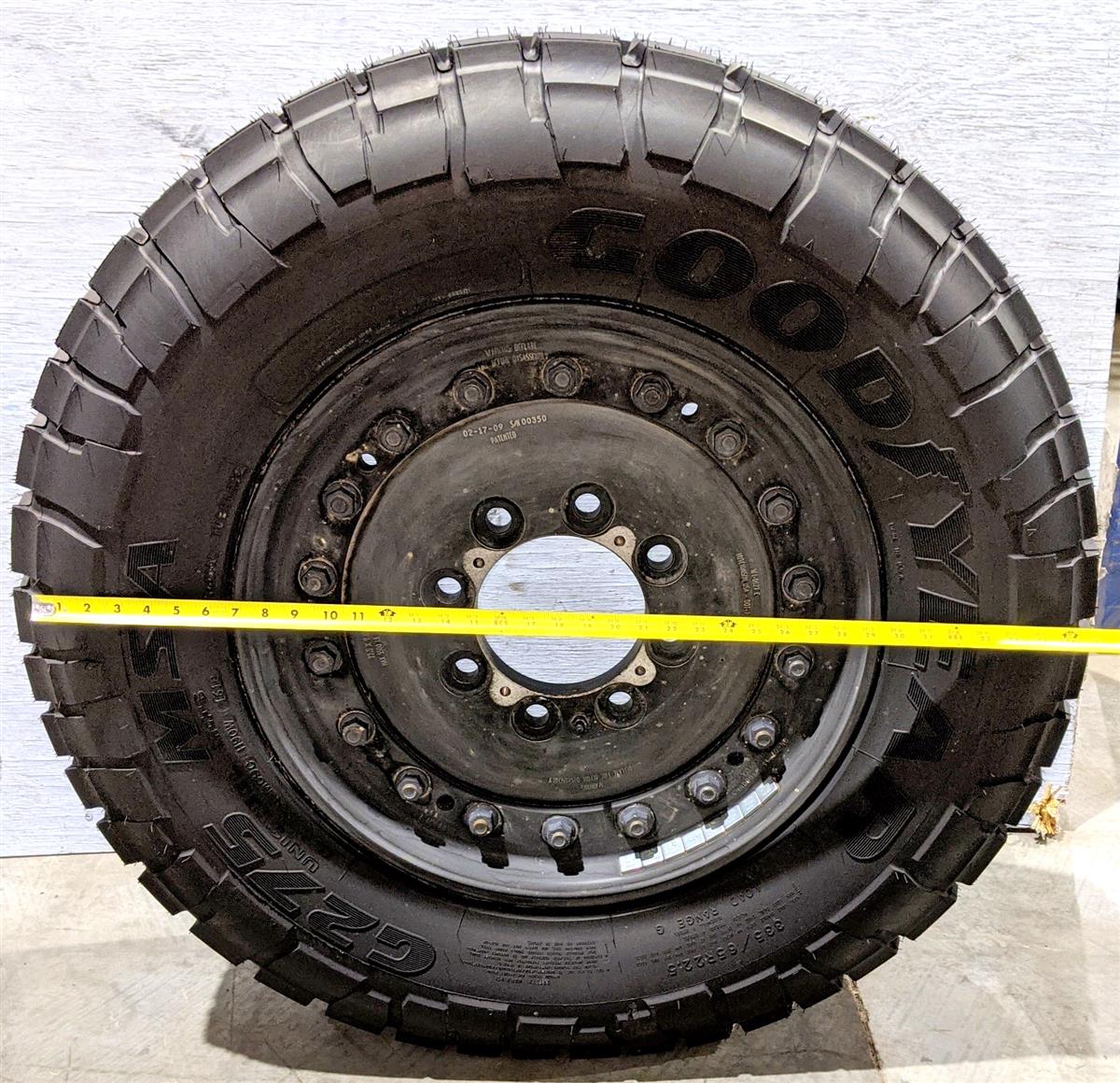 TI-1839 | TI-1839 Goodyear G275 MSA 33565R22.5 with Unimount 18 Bolt Rim 100 Tread Tire (19).jpg