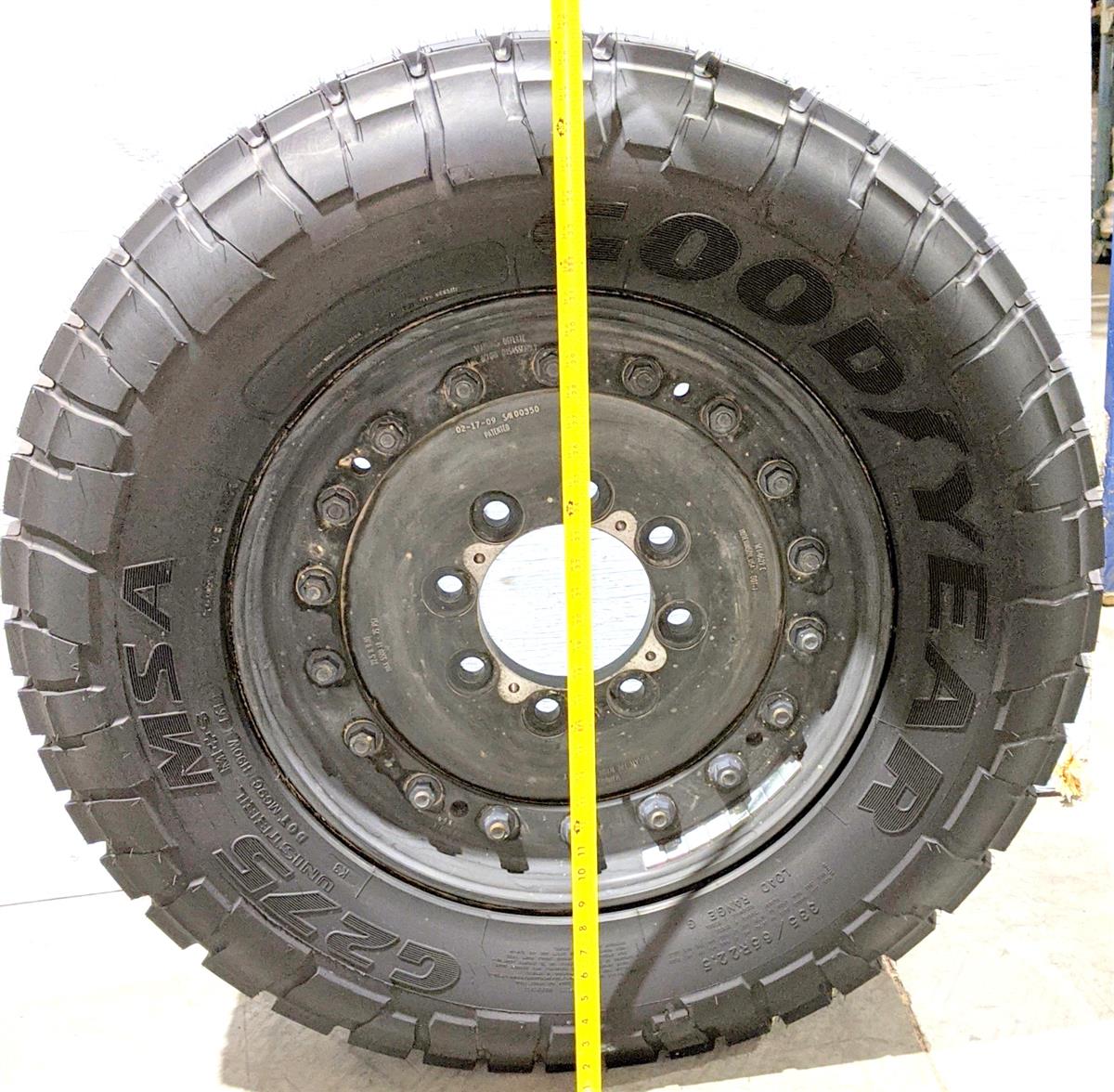 TI-1839 | TI-1839 Goodyear G275 MSA 33565R22.5 with Unimount 18 Bolt Rim 100 Tread Tire (20).jpg