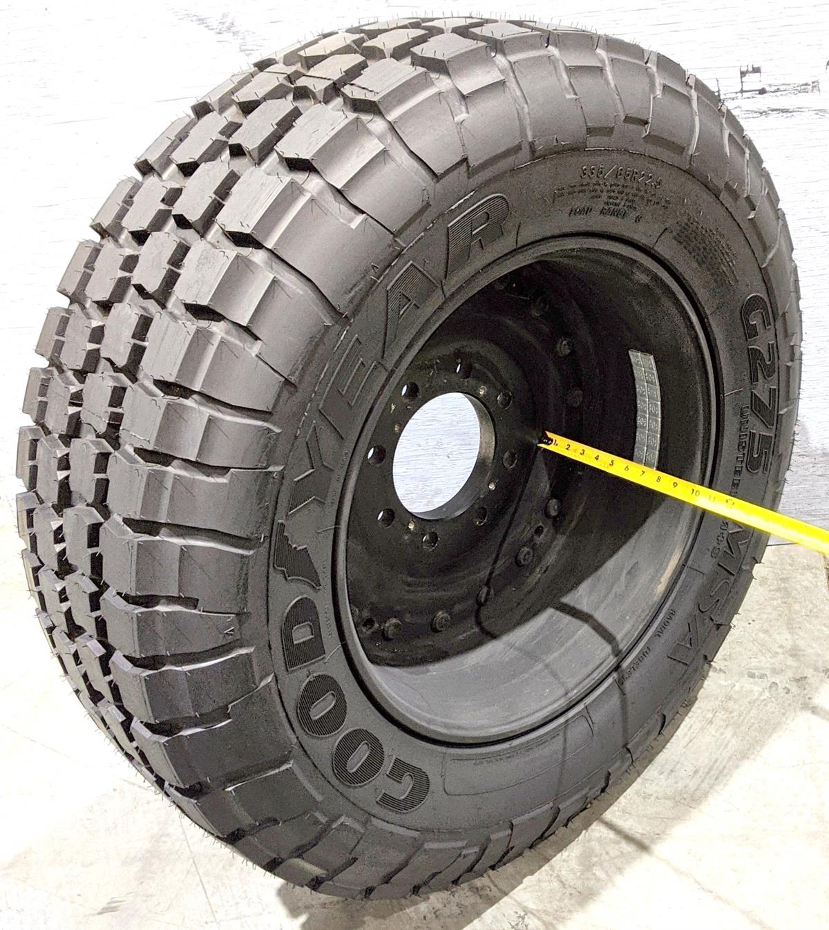 TI-1839 | TI-1839 Goodyear G275 MSA 33565R22.5 with Unimount 18 Bolt Rim 100 Tread Tire (25).jpg