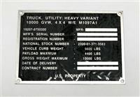 DT-561 | DT-561 M1097A1 HMMWV Identification Plate (1).JPG