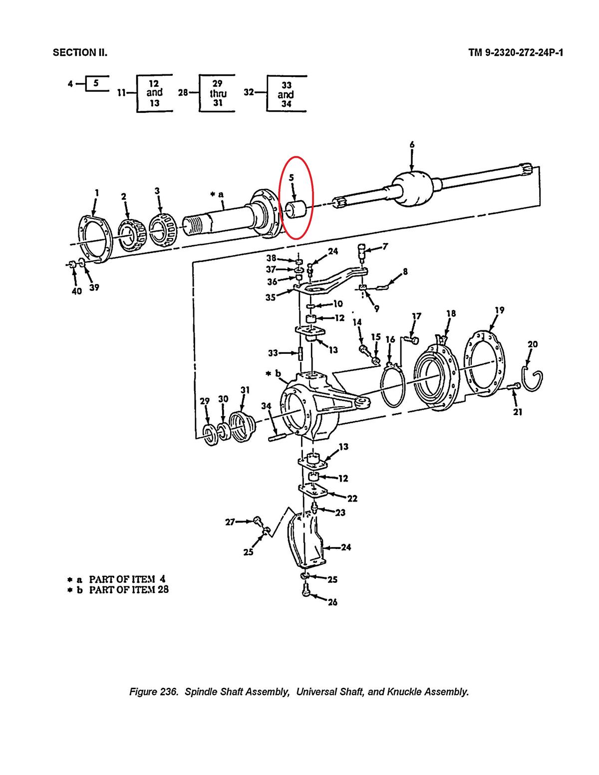 5T-754 | 3120-00-537-0614 Item 5 Front Axle Shaft Spindle Bushing.jpg