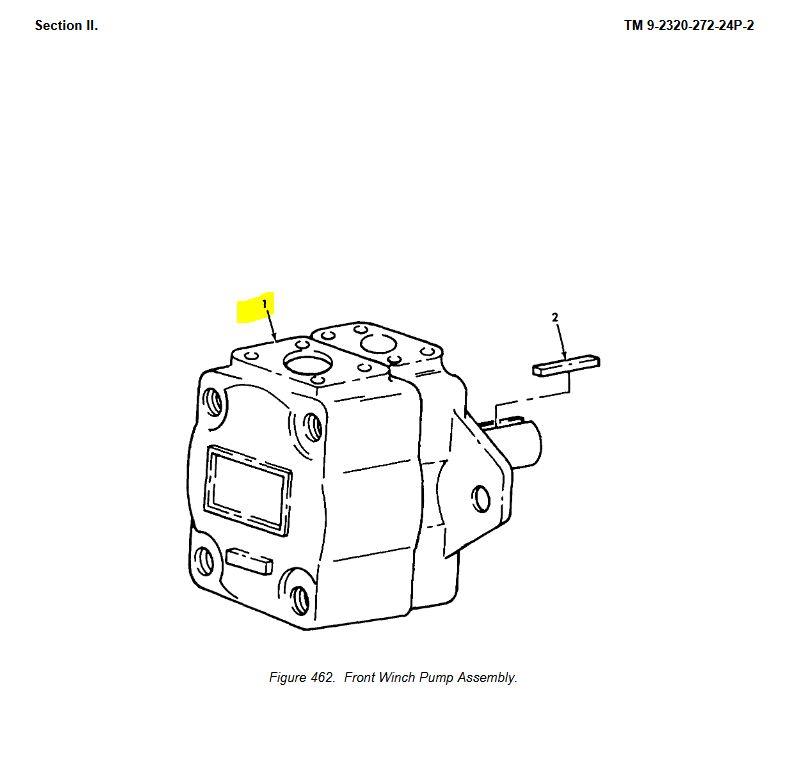 9M-1859 | 9M-1859 Front Winch Rotary Hydraulic Pump Motor M939A1 M939A2 Dia 1.JPG