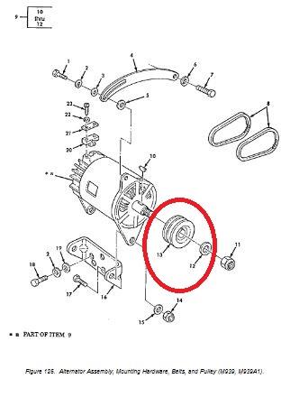 ALL-5083 | ALL-5083 Alternator Pulley V groove 2 Belt Pulley Diagram.JPG