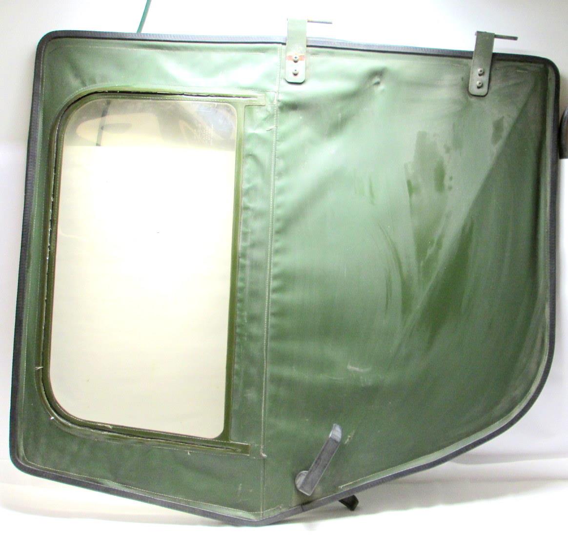 HM-643 | HM-643  Green Vinyl Right Passenger Rear Soft Door HMMWV Update  (5).JPG