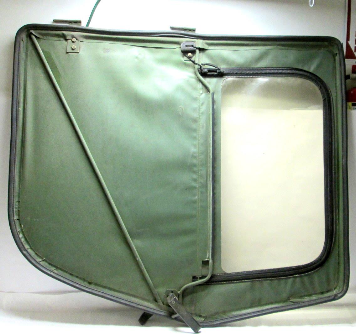 HM-643 | HM-643  Green Vinyl Right Passenger Rear Soft Door HMMWV Update  (6).JPG