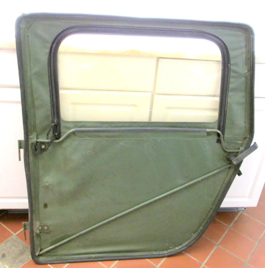 HM-643 | HM-643  Green Vinyl Right Passenger Rear Soft Door HMMWV Update  (8).JPG