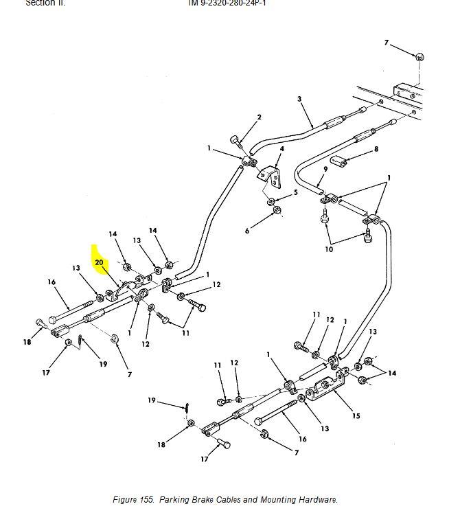 HM-1638 | Parking Brake Left Side Bracket Dia1.JPG